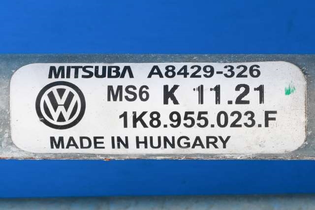 Viskermotor frontrute komplett m/overføring til VW Scirocco 2008-2013  (VAG|1K8 955 023 F|)