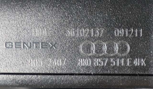 Speil innvendig til Audi A4 2007-2014 (Type IV) (B8) (B8) (VAG|8K0 857 511 E|)