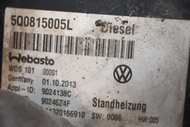 Dieselvarmer til VW Golf VII 2012-2017 (Fase 1) (VAG|5Q0 815 005 L|)