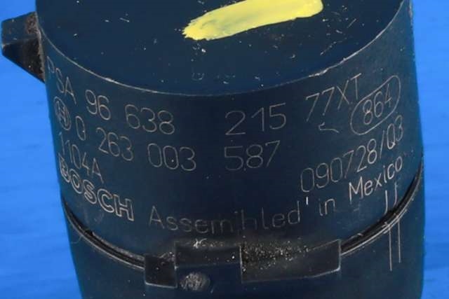 Parkeringssensor foran til Peugeot 308 2007-2011 (Type I, Fase 1) (BOSCH|0 263 003 587|96 638215 77|)