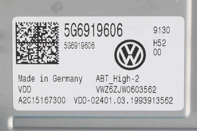 Bilstereo navigasjon skjerm til VW e-Golf 2017-2020 (Fase 2)  (VAG|5G6 919 606|)
