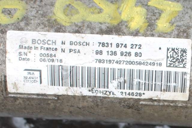 Tannstang til Toyota Proace 2016-->> (Type II)  (BOSCH|7831 974 272|98 136926 80|)