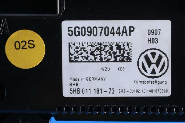 Varmeapparat betjening til VW Golf VII 2012-2017 (Fase 1)  (VAG|5G0 907 044 AP|)