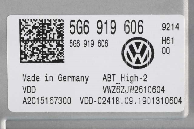 Bilstereo navigasjon skjerm til VW e-Golf 2017-2020 (Fase 2)  (VAG|5G6 919 606|)
