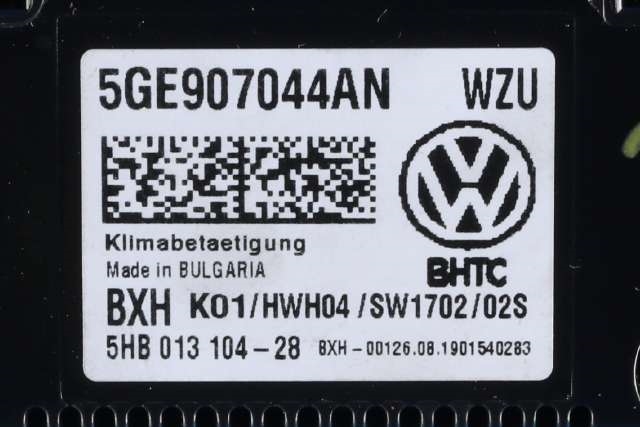 Varmeapparat betjening til VW e-Golf 2017-2020 (Fase 2) (VAG|5GE 907 044 AN|)