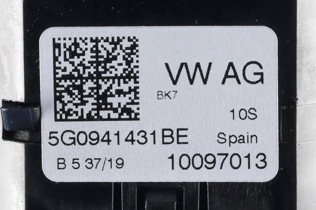 Bryter lys til VW e-Golf 2017-2020 (Fase 2) (VAG|5G0 941 431 BE|)