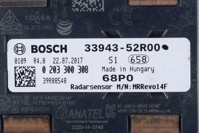 Sensor radar til Suzuki Swift 2017-->> (BOSCH|0 203 300 308|33943-52R00|)