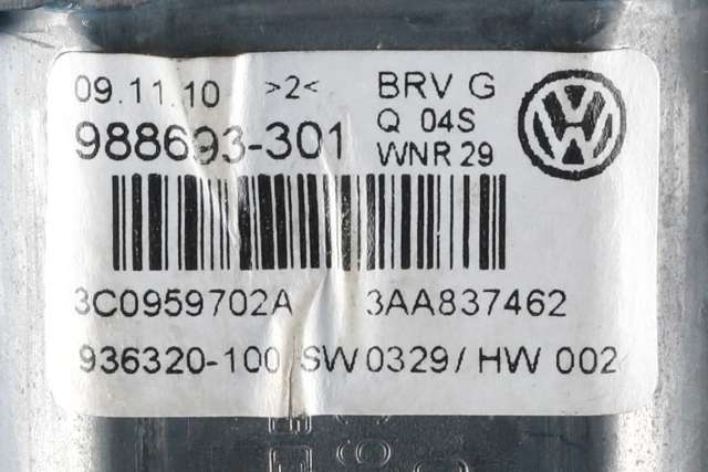 Ruteheis, kun motor, høyre foran til VW Passat 2011-2015 (B7) (B7) (VAG|3C0 959 702 A|)