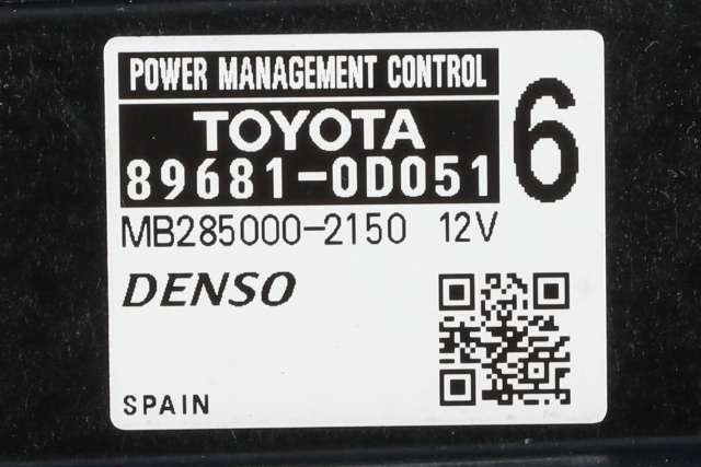 Styreenhet diverse til Toyota Yaris 2012-2014 (Type III, Fase 1) (TOYOTA|89681-0D051|)