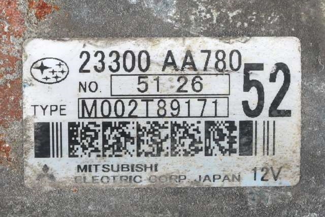 Starter diesel til Subaru Outback 2015-2020 (Type V) (SUBARU|23300-AA780|)