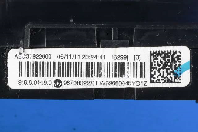 Varmeapparat betjening til Peugeot 3008 2009-2016 (Type I)  (PEUGEOT|96 738322 XT|)
