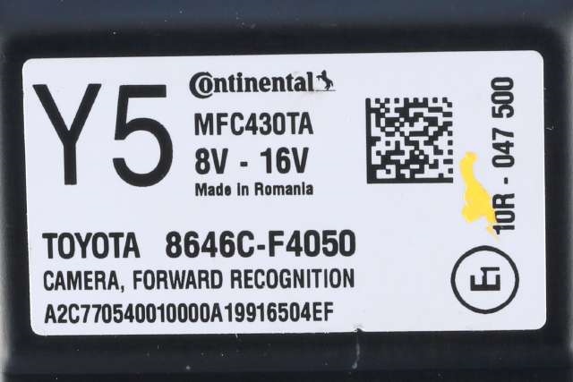 Kamera til Toyota C-HR 2016-->>  (TOYOTA|8646C-F4050|)