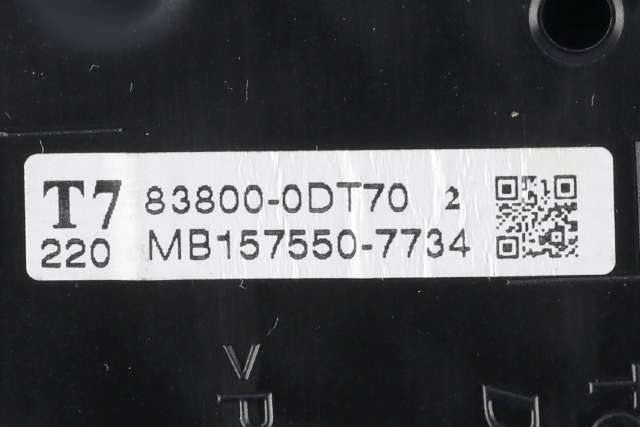 Instrumentpanel til Toyota Yaris 2012-2014 (Type III, Fase 1)  (DENSO|157550-7734|83800-0DT70|)