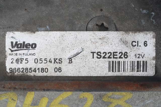 Starter diesel til Peugeot Partner 2015-2019 (Type II, Fase 2)  (VALEO|TS22E26|96 628541 80|)
