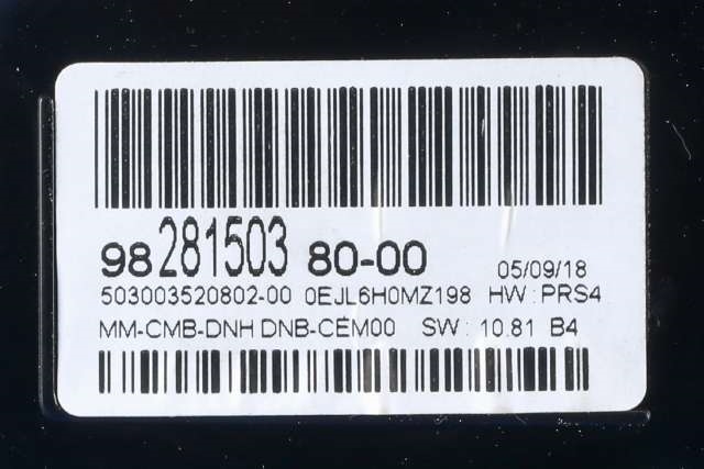 Instrumentpanel til Peugeot 3008 2016-->> (Type II)  (PEUGEOT|98 281503 80|)