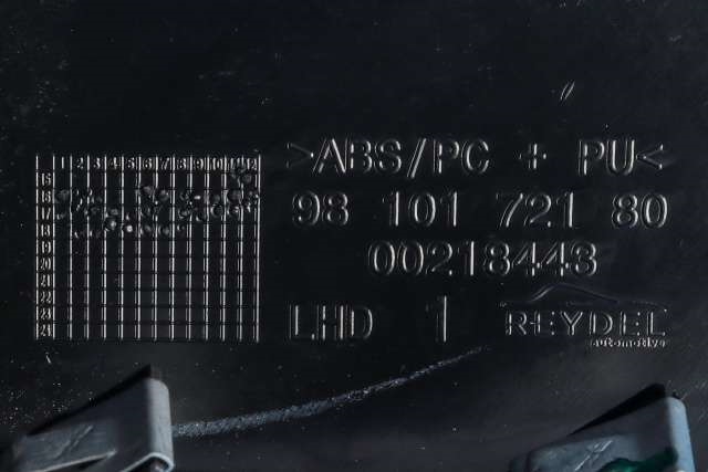 Dashbord friskluftdyse midtkonsoll til Peugeot 3008 2016-->> (Type II)  