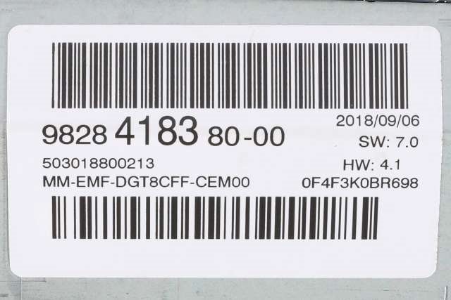 Bilstereo navigasjon skjerm til Peugeot 3008 2016-->> (Type II)  (PEUGEOT|98 284183 80|)