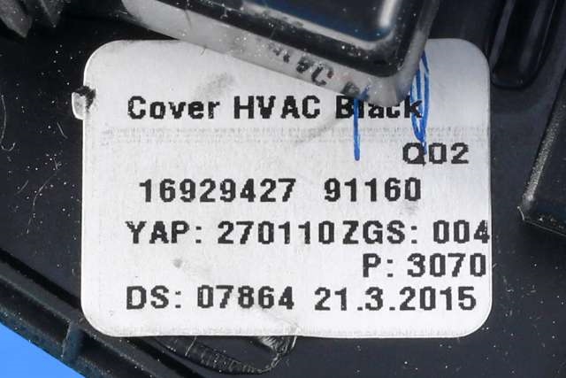 Varmeapparat betjening til Mercedes GLE 2015-2018 (Fase 2) (W166) (W166) (MERCEDES|A 166 900 14 12|)