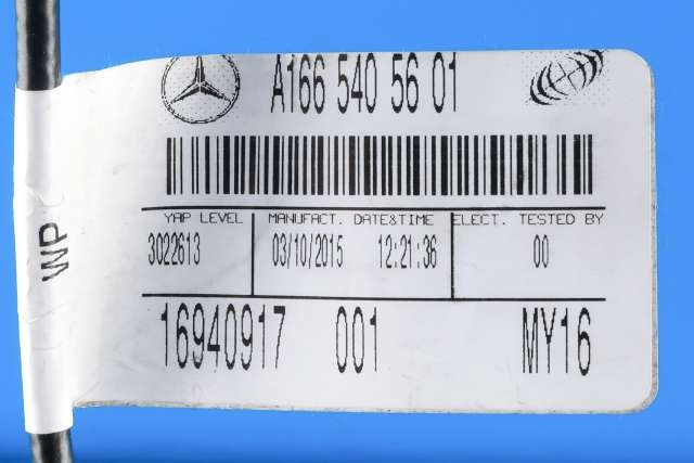 Bilstereo navigasjon skjerm til Mercedes GLE 2015-2018 (Fase 2) (W166) (W166) (MERCEDES|A 166 900 78 14|)