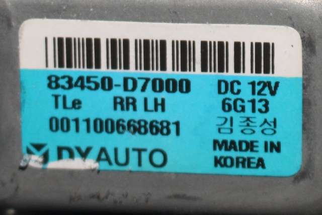 Ruteheis venstre bak til Hyundai Tucson 2015-2020 (HYUNDAI|83450-D7000|92150-00100|)