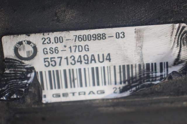 Girkasse manuell 6-trinn til BMW 1-Serie 2011-2015 (Fase 1) (F20/F21) (F20/F21) (GETRAG|5571349-AU4|23.00-7 600 988|)
