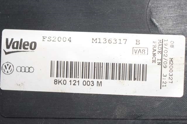 Kjølevifte til Audi A4 2007-2014 (Type IV) (B8) (B8) (VAG|8K0 121 003 M|)