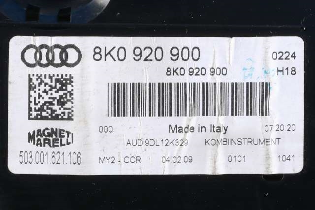 Instrumentpanel til Audi A4 2007-2014 (Type IV) (B8) (B8) (VAG|8K0 920 900|)