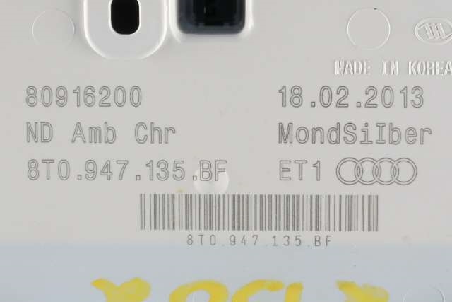 Taklyspanel til Audi A4 2007-2014 (Type IV) (B8) (B8) (VAG|8T0 947 135 BF|)