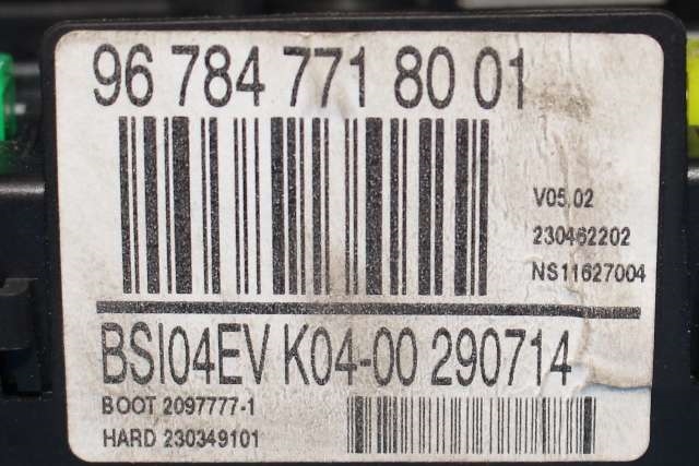 Styreenhet diverse til Toyota Proace 2013-2016 (Type I)  (PSA|96 784771 80|)