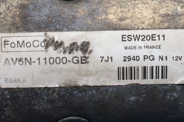 Starter diesel til Ford Focus 2011-2014 (Type III, Fase 1)  (VALEO|ESW20E11|AV6N-11000-GB|)