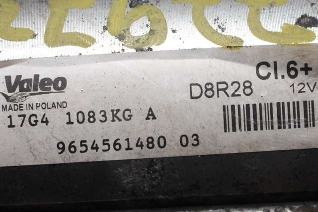 Starter diesel til Toyota Proace 2013-2016 (Type I)  (VALEO|D8R28|96 545614 80|)