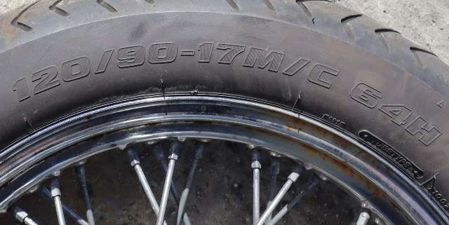 MC, Framhjul til MC Honda VT750C, Shadow 1997-2003  (120 X 90 R 17"|)