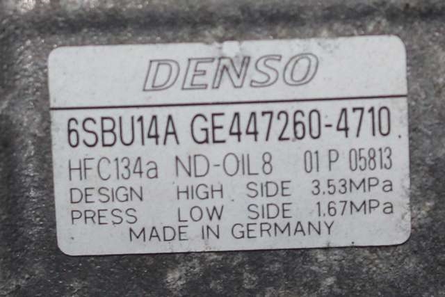 Aircondition kompressor til BMW 1-Serie 2011-2015 (Fase 1) (F20/F21) (F20/F21) (DENSO|447260-4710|)