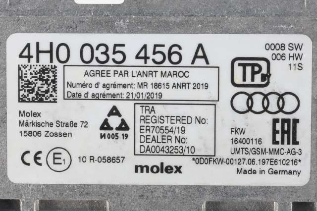 Antenne forsterker til VW e-Golf 2017-2020 (Fase 2)  (VAG|4H0 035 456 A|)