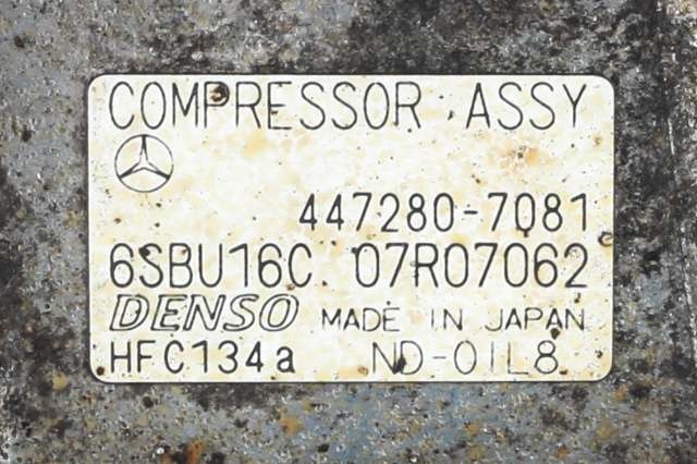 Aircondition kompressor til Mercedes E-Klasse 2013-2016 (Fase 2) (W212) (W212) (DENSO|447280-7081|)