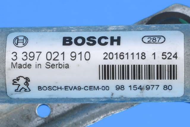Viskermotor frontrute komplett m/overføring til Peugeot 208 2012-2019 (Type I)  (PEUGEOT|98 154977 80|)