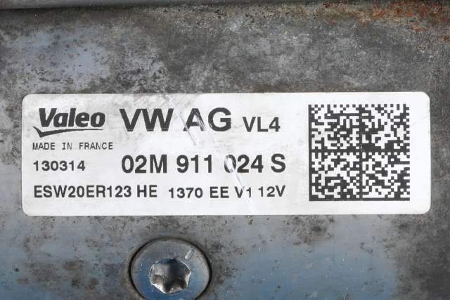 Starter diesel til Škoda Octavia 2013-2016 (Type III, Fase 1) (VALEO|ESW20ER123|02M 911 024 S|)