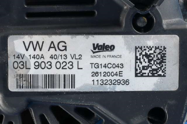 Dynamo diesel til VW Golf VII 2012-2017 (Fase 1) (VALEO|TG14C043|03L 903 023 L|)