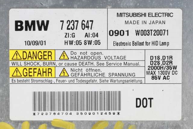 Styreenhet xenon/ballast til BMW 5-Serie 2010-2017 (F10/F11) (F10/F11) (BMW|7 237 647|)