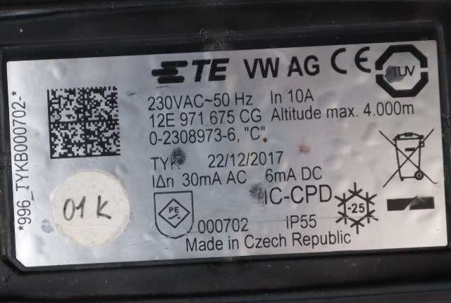Batterilader kabel til VW Passat 2015-2019 (Fase 1) (B8) (B8) (VAG|12E 971 675 CG|)