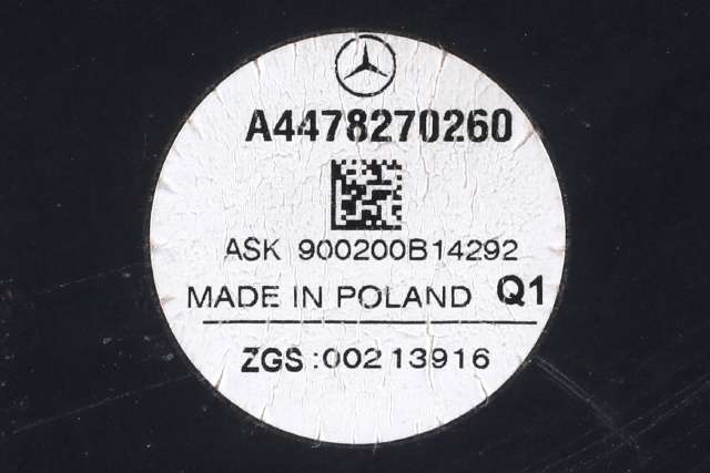 Bilstereo sub-woofer til Mercedes V-Klasse 2014-->> (W447) (W447) (MERCEDES|A 447 827 02 60|)