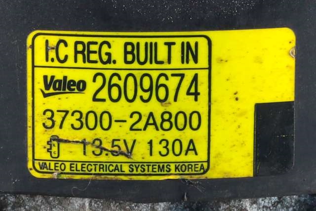 Dynamo diesel til Kia Carens 2013-2018 Type III (KIA|37300-2A800|)