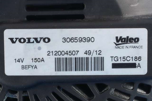 Dynamo diesel til Volvo V40 2012-2019  (VALEO|TG15C186|30659390. 14 VOLT - 150 AMP|)