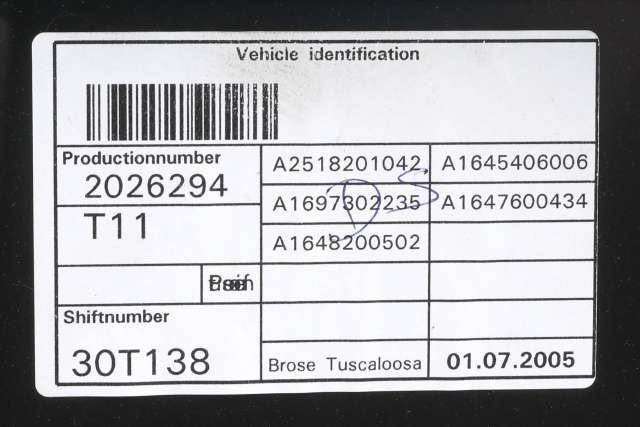 Ruteheis høyre bak til Mercedes ML 2005-2011 (W164) (W164) (MERCEDES|A 251 820 10 42|)