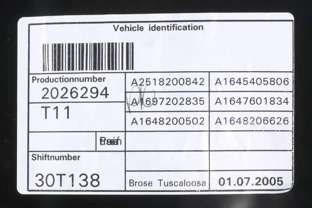 Ruteheis høyre foran til Mercedes ML 2005-2011 (W164) (W164) (MERCEDES|A 251 820 08 42|)