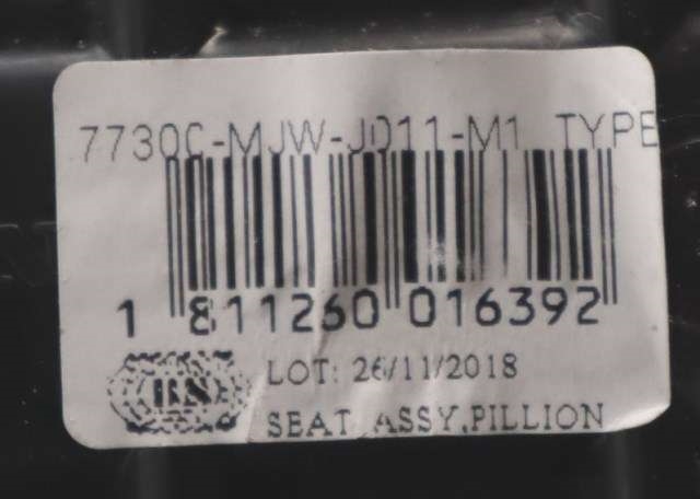 MC, Sal/sete, bakre til MC Honda CBR500R 2016-2021 (Sport) (Sport) (HONDA|7730C-MJW-JD11|)