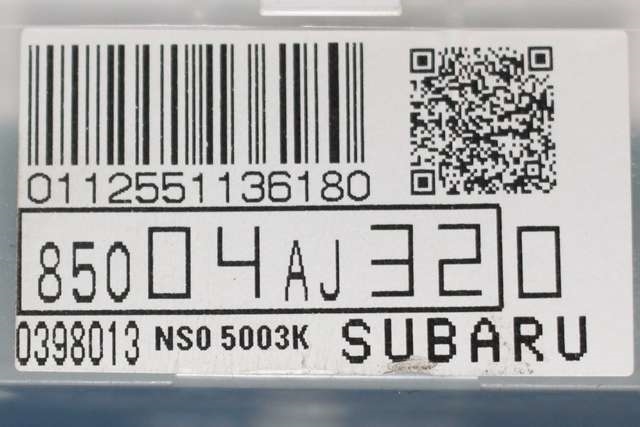 Instrumentpanel til Subaru Outback 2009-2014 (Type IV)  (SUBARU|85004-AJ320|)