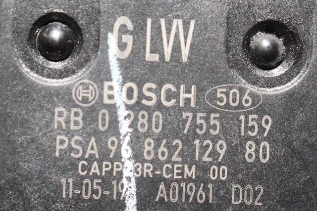 Pedal gass til Peugeot 508 2011-2014 (Type I, Fase 1)  (BOSCH|0 280 755 159|96 862129 80|)