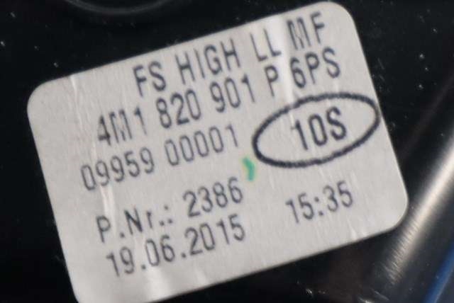 Dashbord friskluftdyse venstre til Audi Q7 2015-->> (Type II) (VAG|4M1 820 901 P|)