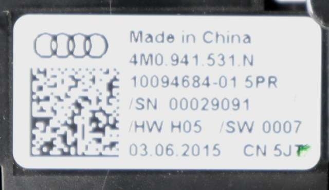 Bryter lys til Audi Q7 2015-->> (Type II)  (VAG|4M0 941 531 N|)